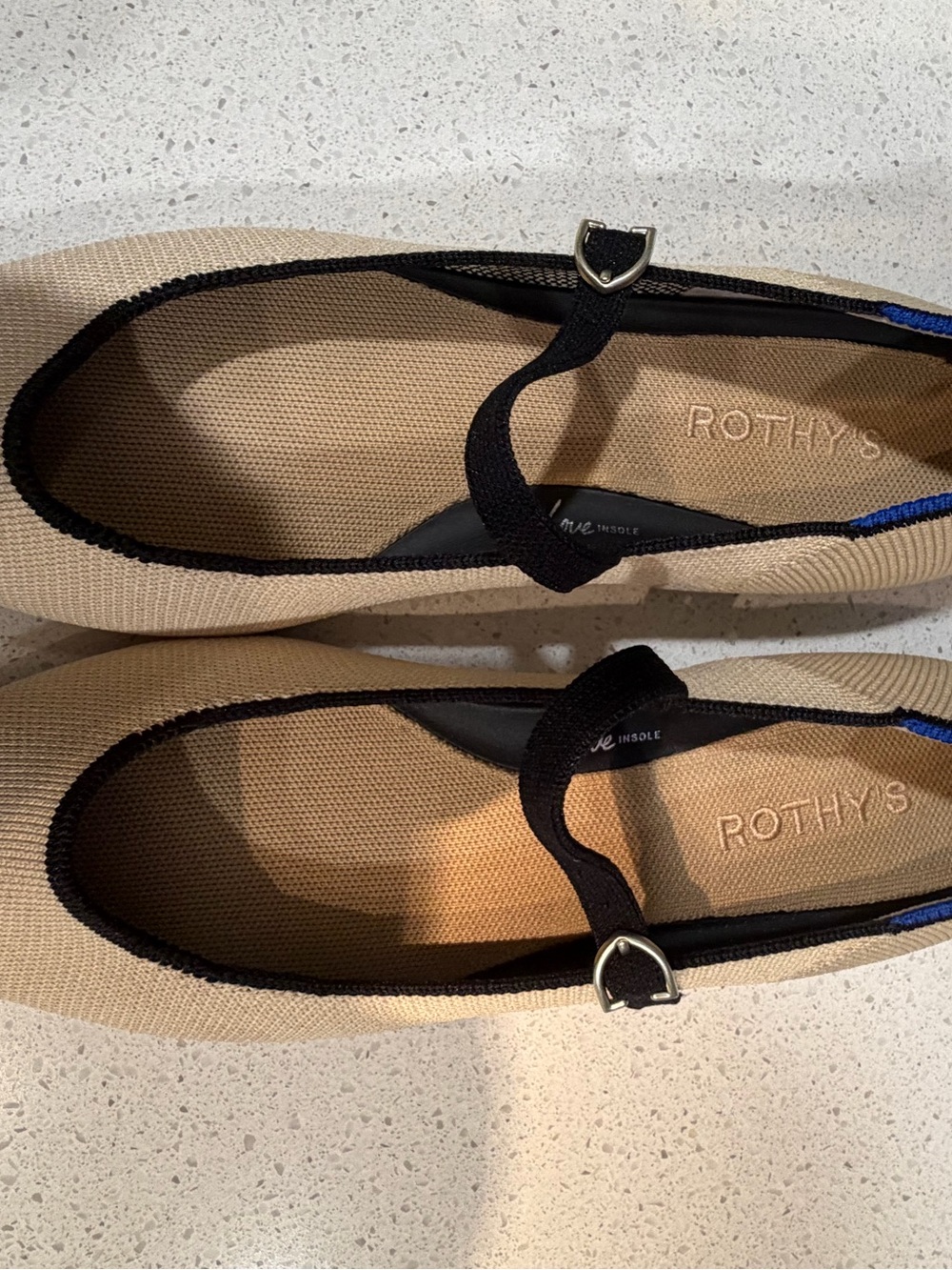 Rothy’s The Point Mary Jane II Sandstone Flats Women’s 9.5 Never Worn - Picture 7 of 7
